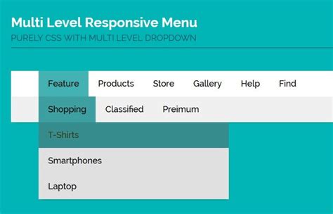 multi level mega menu codepen|Multi.